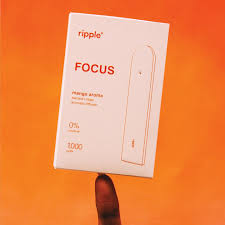 RIPPLE FOCUS Mango Aroma 0% Nicotine Diffuser, Green Tea & Apricot Extracts, 1,000 Puffs