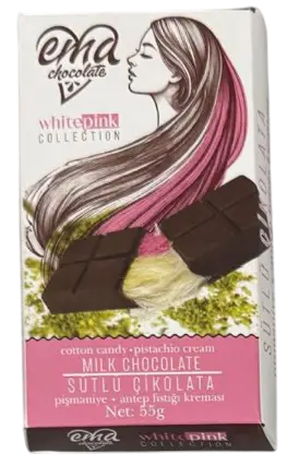 Ema Pistachio Cream & Cotton Candy Raspberry Chocolate