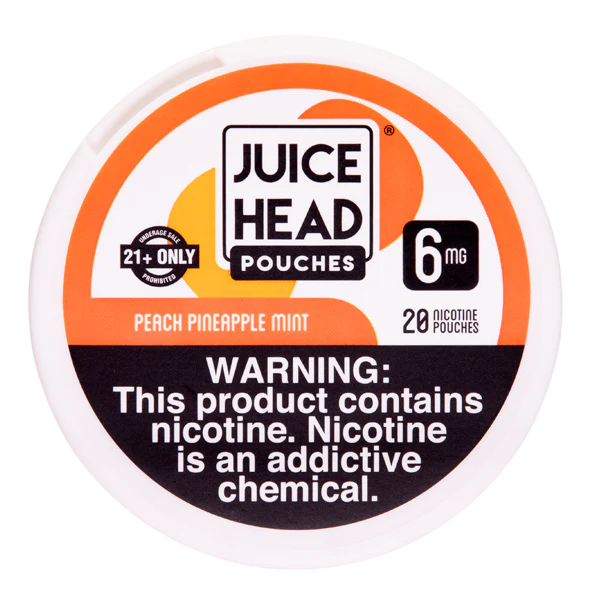 PEACH PINEAPPLE MINT JUICE HEAD NICOTINE POUCHES 6MG