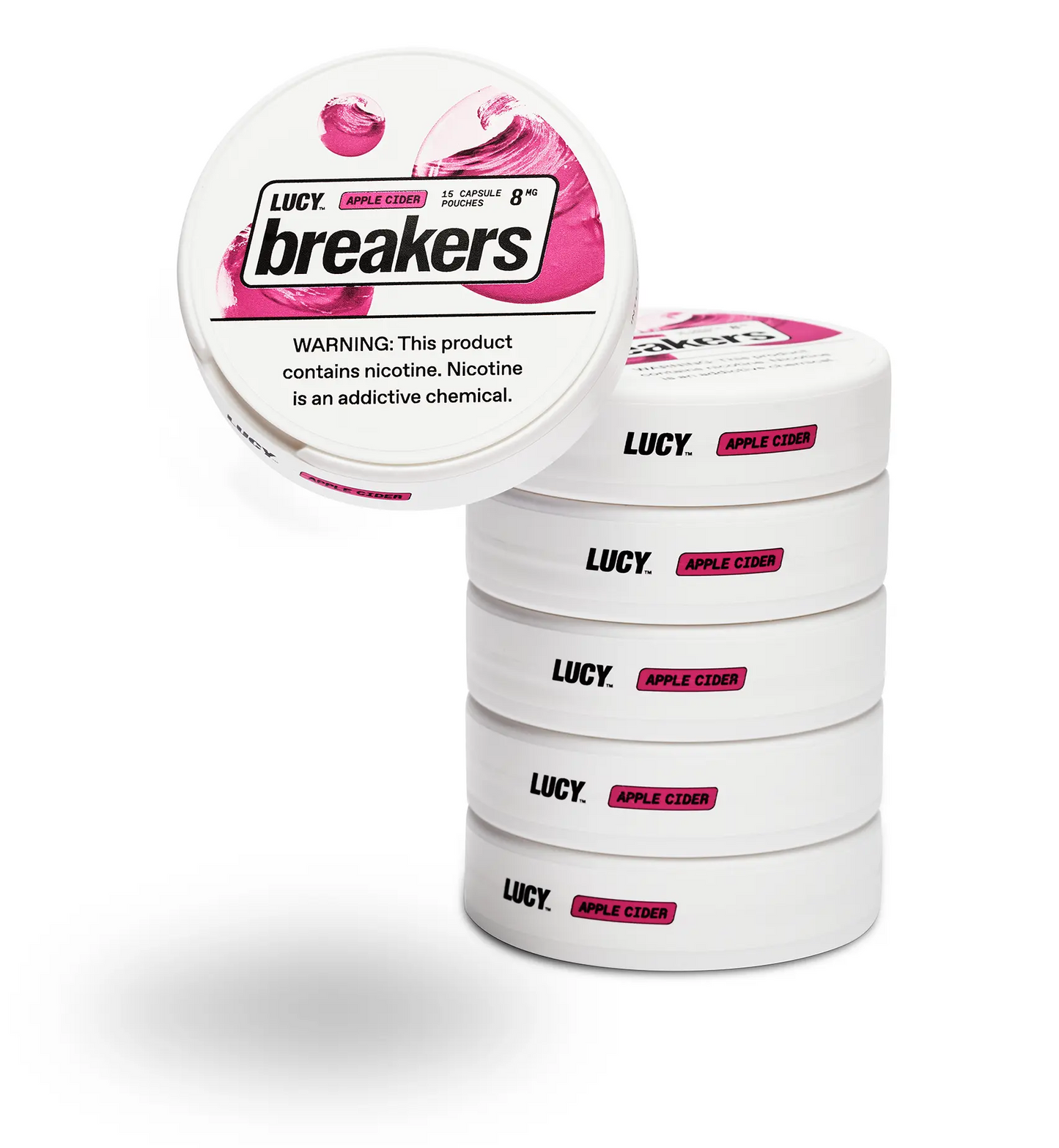 APPLE CIDER LUCY BREAKERS 6-PACK 15 CAPSLE POUCHES 8MG