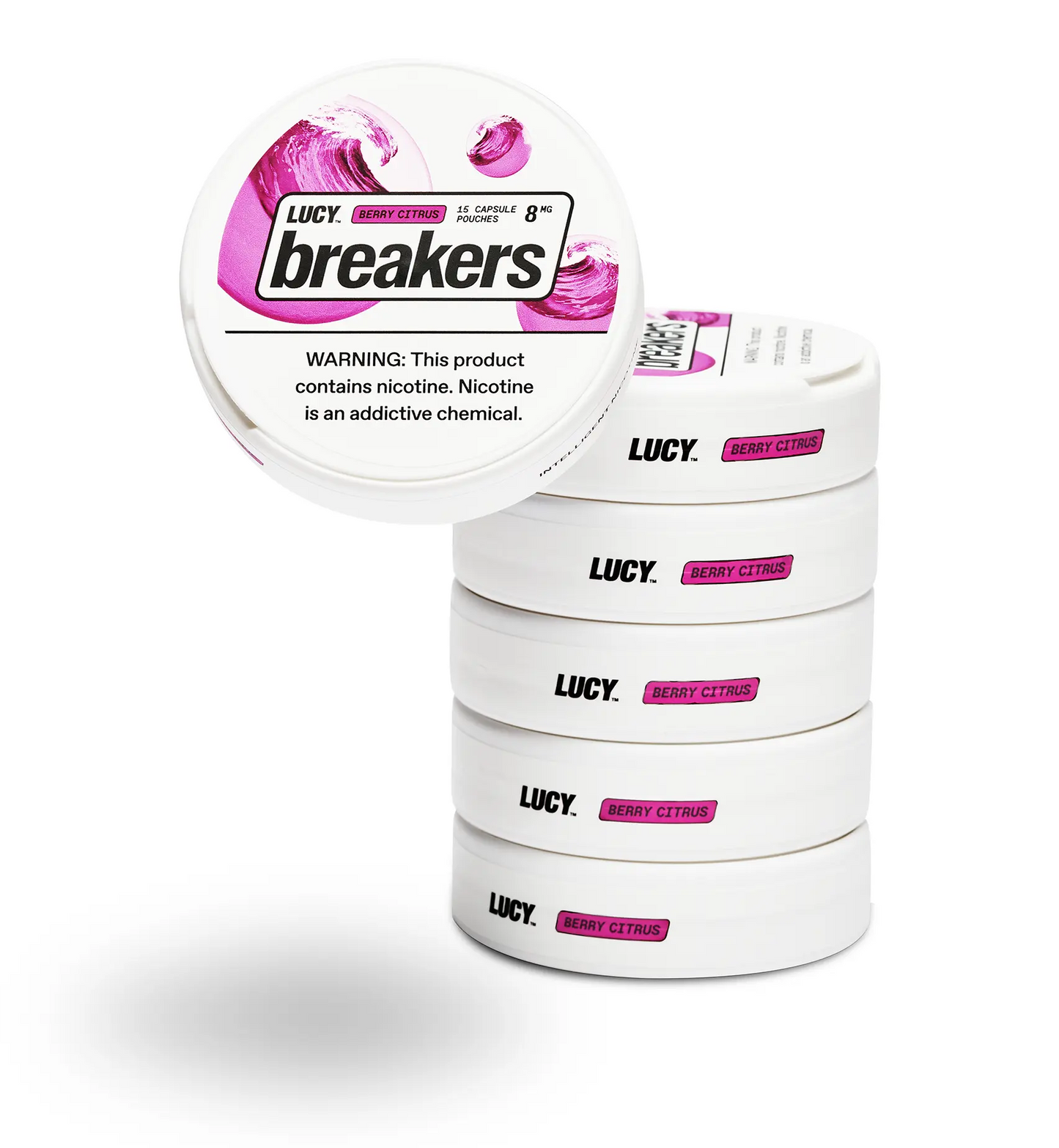 BERRY CITRUS LUCY BREAKERS 6-PACK 15 CAPSLE POUCHES 8MG