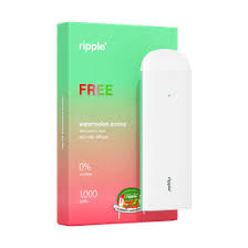 RIPPLE Watermelon Aroma FREE 0% Nicotine Diffuser, Green Tea & Limeflower 1,000 Puffs (NEW)
